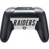 NFL Las Vegas Raiders White Striped Nintendo Switch 2 (2025) Pro Controller Skin