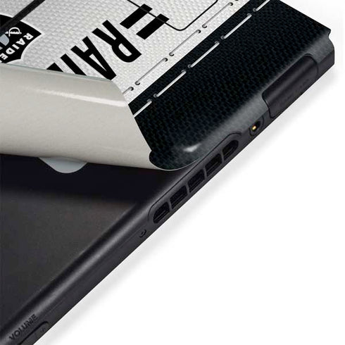 NFL Las Vegas Raiders White Striped Nintendo Switch Bundle Skin