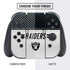 NFL Las Vegas Raiders White Striped Nintendo Switch Bundle Skin