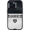 NFL Las Vegas Raiders White Striped Otterbox Defender iPhone Skin