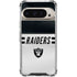 NFL Las Vegas Raiders White Striped Pixel 9/9 Pro Clear Case