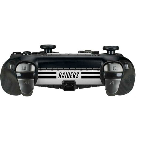 NFL Las Vegas Raiders White Striped PlayStation Scuf Vantage 2 Controller Skin