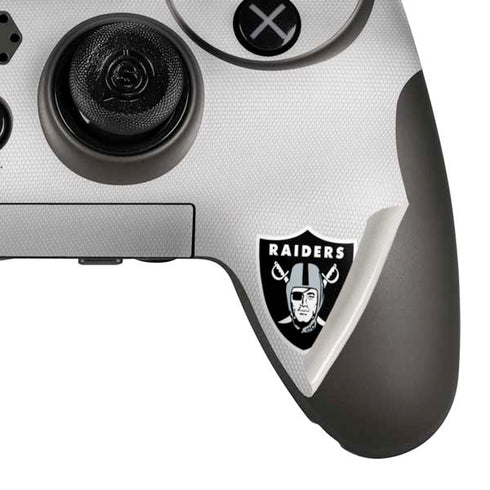 NFL Las Vegas Raiders White Striped PlayStation Scuf Vantage 2 Controller Skin