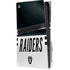 NFL Las Vegas Raiders White Striped PS5 Pro Disk Console Skin