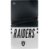 NFL Las Vegas Raiders White Striped PS5 Pro Disk Console Skin