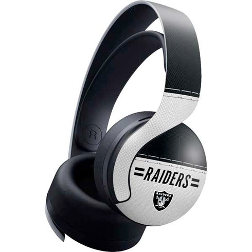 NFL Las Vegas Raiders White Striped PlayStation PS5 Skins