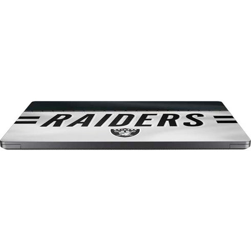 NFL Las Vegas Raiders White Striped Surface Laptop 7 13.8in Skin