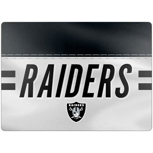 NFL Las Vegas Raiders White Striped Surface Laptop 7 15in Skin