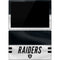 NFL Las Vegas Raiders White Striped Surface Pro 7 Skin