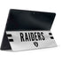 NFL Las Vegas Raiders White Striped Surface Pro 7 Skin