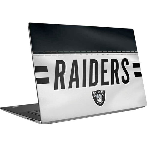 NFL Las Vegas Raiders White Striped Dell XPS Skin
