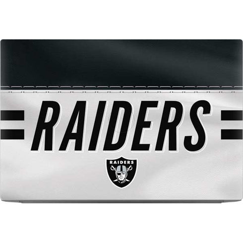 NFL Las Vegas Raiders White Striped Dell XPS Skin
