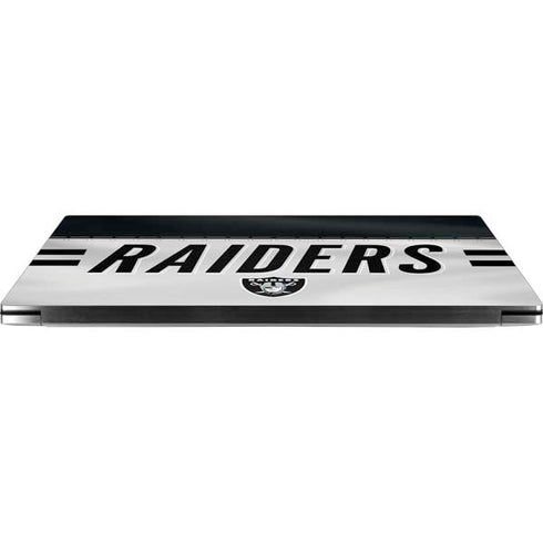NFL Las Vegas Raiders White Striped Dell XPS Skin