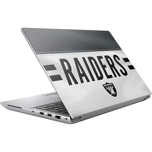 NFL Las Vegas Raiders White Striped HP ZBook Fury 16 G10 Skin