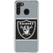 NFL Las Vegas Raiders Zone Block Galaxy A21 Clear Case
