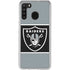 NFL Las Vegas Raiders Zone Block Galaxy A21 Clear Case
