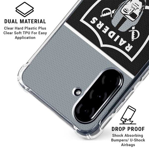 NFL Las Vegas Raiders Zone Block Galaxy A36 5G Clear Case