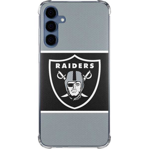 NFL Las Vegas Raiders Zone Block Galaxy A55 5G Clear Case