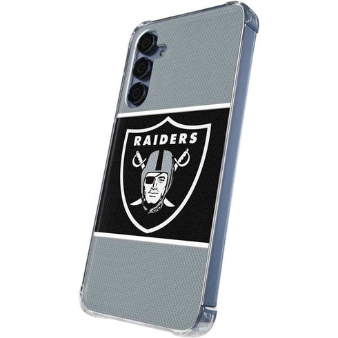 NFL Las Vegas Raiders Zone Block Galaxy A55 5G Clear Case