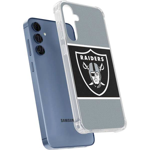NFL Las Vegas Raiders Zone Block Galaxy A55 5G Clear Case