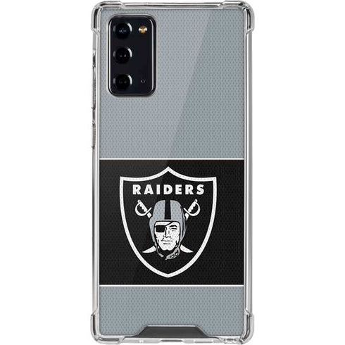 NFL Las Vegas Raiders Zone Block Galaxy Note20 5G Clear Case