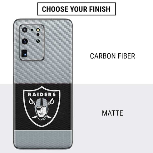 NFL Las Vegas Raiders Zone Block Galaxy S20 Ultra 5G Skin
