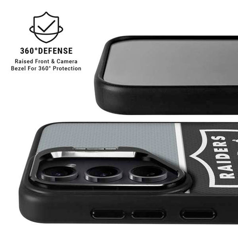 NFL Las Vegas Raiders Zone Block Galaxy S24 FE Kickstand Case