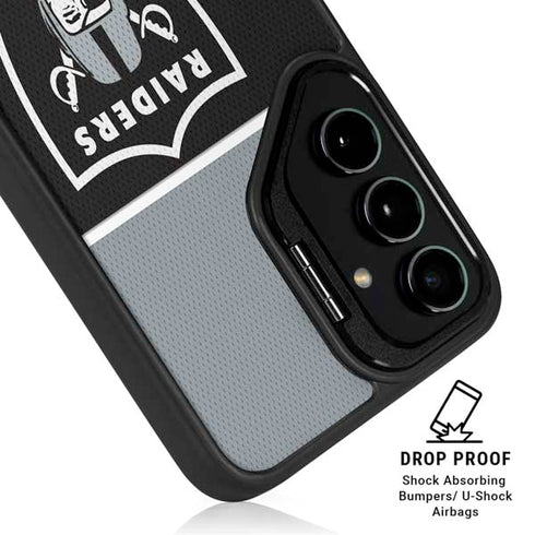 NFL Las Vegas Raiders Zone Block Galaxy S24 FE Kickstand Case