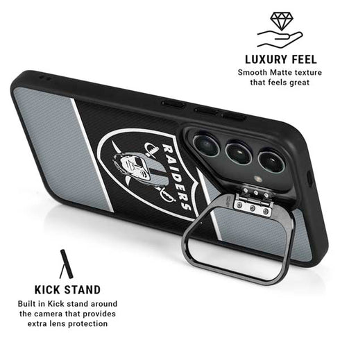 NFL Las Vegas Raiders Zone Block Galaxy S24 Kickstand Case