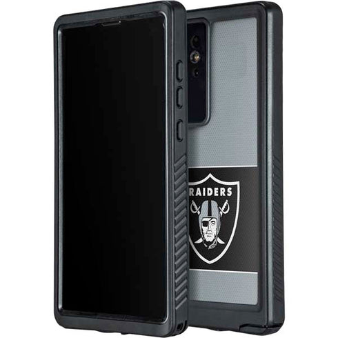 NFL Las Vegas Raiders Zone Block Galaxy S24 Ultra Waterproof Case