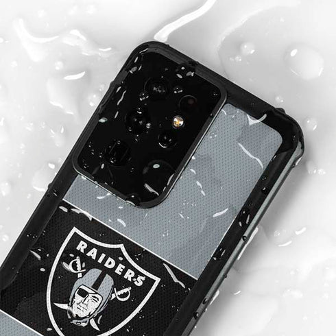 NFL Las Vegas Raiders Zone Block Galaxy S24 Ultra Waterproof Case