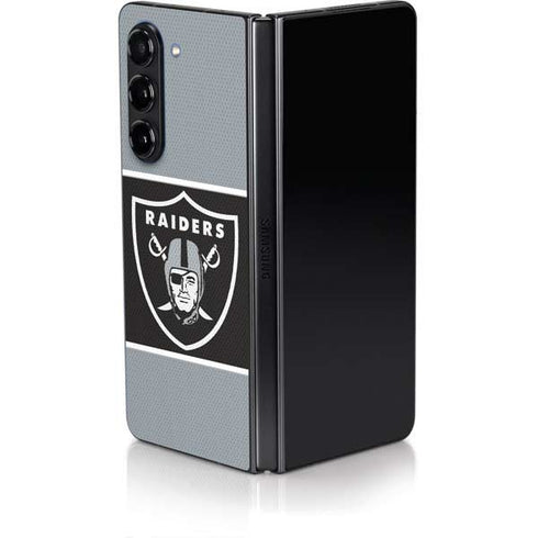 NFL Las Vegas Raiders Zone Block Galaxy Z Fold5 5G Skin
