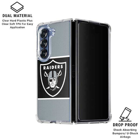 NFL Las Vegas Raiders Zone Block Galaxy Z Fold6 Clear Case