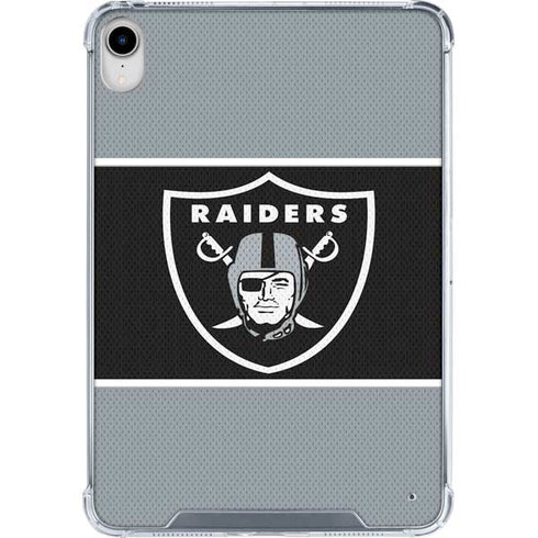 NFL Las Vegas Raiders Zone Block iPad 11th Gen (2025) Clear Case
