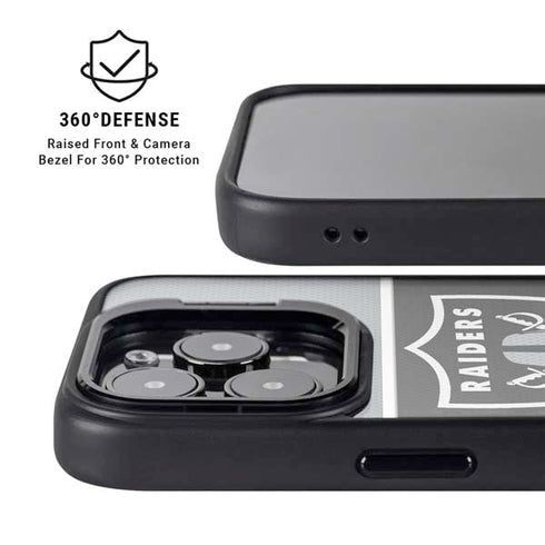 NFL Las Vegas Raiders Zone Block iPhone 14 Pro Max Kickstand Case