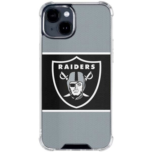 NFL Las Vegas Raiders Zone Block iPhone 15 Clear Case