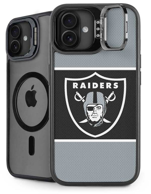 NFL Las Vegas Raiders Zone Block iPhone 16 Plus Kickstand Case