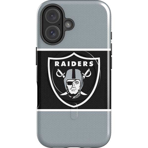 NFL Las Vegas Raiders Zone Block iPhone 16 Plus Magsafe Impact Case