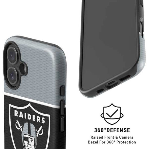 NFL Las Vegas Raiders Zone Block iPhone 16 Plus Magsafe Impact Case