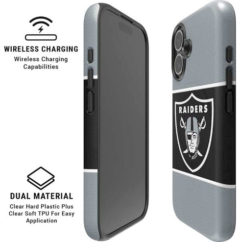 NFL Las Vegas Raiders Zone Block iPhone 16 Plus Magsafe Impact Case