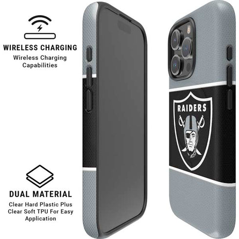 NFL Las Vegas Raiders Zone Block iPhone 16 Pro Magsafe Impact Case