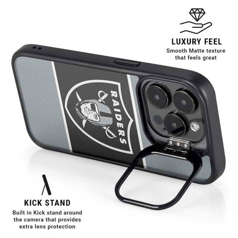 NFL Las Vegas Raiders Zone Block iPhone 16 Pro Max Kickstand Case