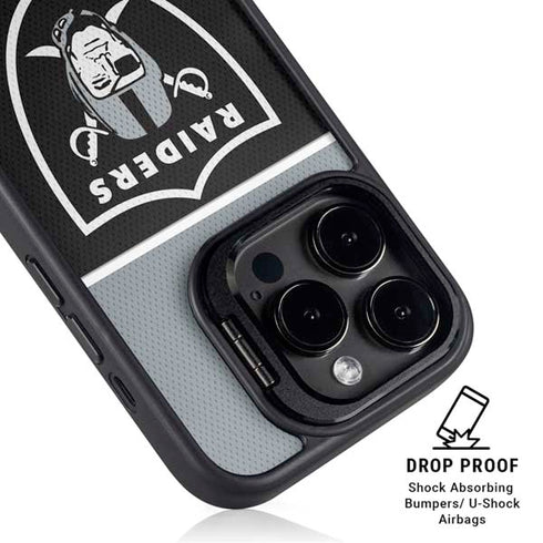 NFL Las Vegas Raiders Zone Block iPhone 16 Pro Max Kickstand Case