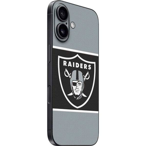 NFL Las Vegas Raiders Zone Block iPhone 16 Skin