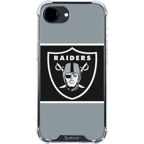 NFL Las Vegas Raiders Zone Block iPhone 16e Clear Case