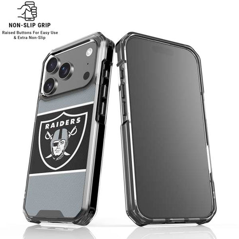 NFL Las Vegas Raiders Zone Block iPhone 18 Pro Clear Case
