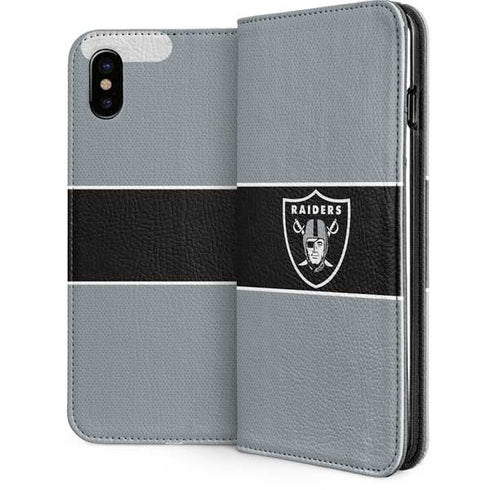 NFL Las Vegas Raiders Zone Block iPhone 8 Folio Case