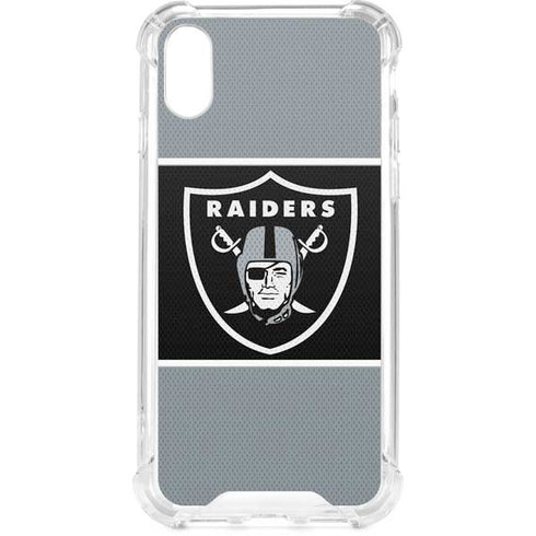 NFL Las Vegas Raiders Zone Block iPhone XS Clear Case