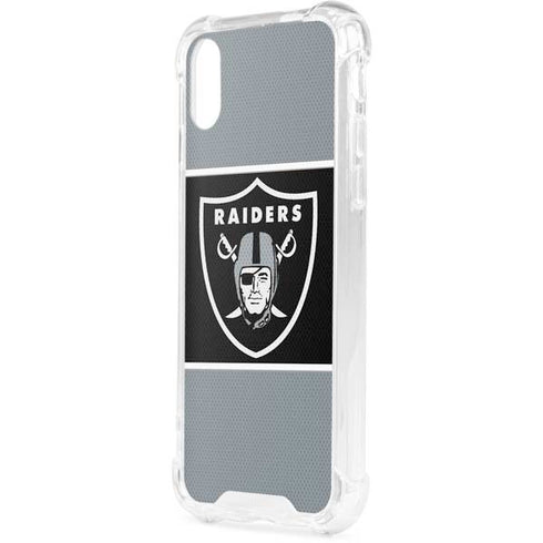 NFL Las Vegas Raiders Zone Block iPhone XS Clear Case
