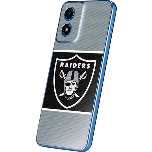 NFL Las Vegas Raiders Zone Block Moto G Play 4G (2024) Skin